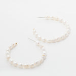  Bryan Anthonys Grit Seed Pearl Gold Maxi Hoop Earrings Macro