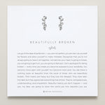 Bryan Anthonys Beautifully Broken Silver Hoop Earrings On Card