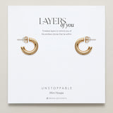 Bryan Anthonys Layers of You Gold Unstoppable Mini Hoops On Card