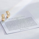 Bryan Anthonys To The Moon And Back Gold Hoop Earrings On Card Dynamic