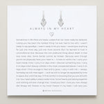 Bryan Anthonys Always In My Heart Silver Huggie Earring On Card