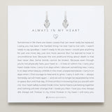 Bryan Anthonys Always In My Heart Silver Huggie Earring On Card