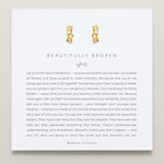 Bryan Anthonys Beautifully Broken Gold Huggie Earrings On Card 