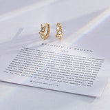 Bryan Anthonys Beautifully Broken Gold Huggie Earrings On Card Dynamic