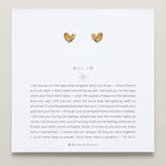 Bryan Anthonys All In Gold Stud Earring On Card 
