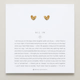 Bryan Anthonys All In Gold Stud Earring On Card 
