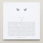 Bryan Anthonys All In Silver Stud Earring On Card 