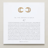 Bryan Anthonys To The Moon And Back Gold Stud Earrings On Card