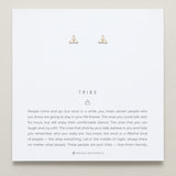 Bryan Anthonys Dainty Tribe Gold Stud Earrings On Card