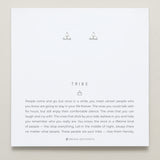 Bryan Anthonys Dainty Tribe Silver Stud Earrings On Card