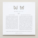 Bryan Anthonys Wings To Fly Silver Stud Earrings On Card
