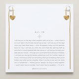 Bryan Anthonys All In Gold Threader Earring On Card