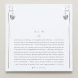 Bryan Anthonys All In Silver Threader Earring On Card