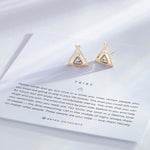 Tribe Friendship Earrings on card in 14k gold finish