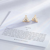 Tribe Friendship Earrings on card in 14k gold finish