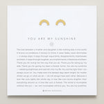 Bryan Anthonys You Are My Sunshine Gold Stud Earring On Card