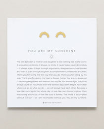 Bryan Anthonys You Are My Sunshine Gold Stud Earring On Card