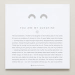 Bryan Anthonys You Are My Sunshine Silver Stud Earring On Card