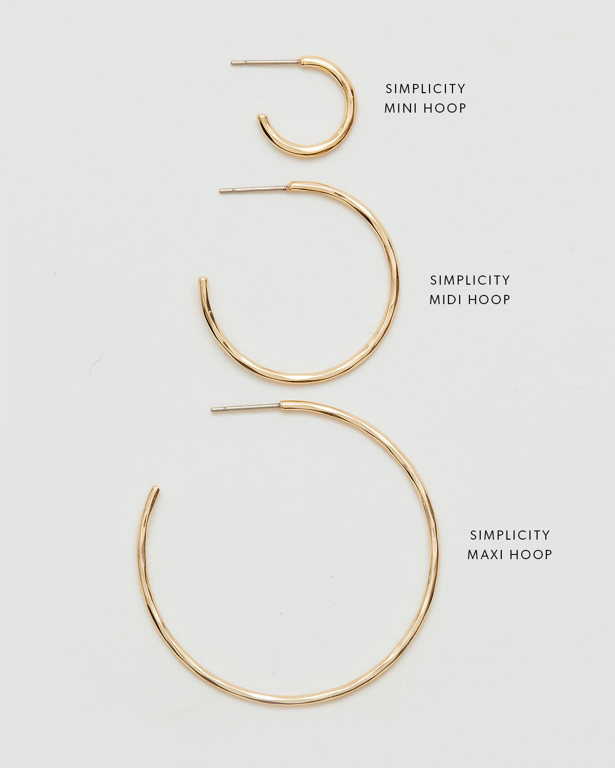 Bryan Anthonys Layers Of You Gold Hoop Size Comparison