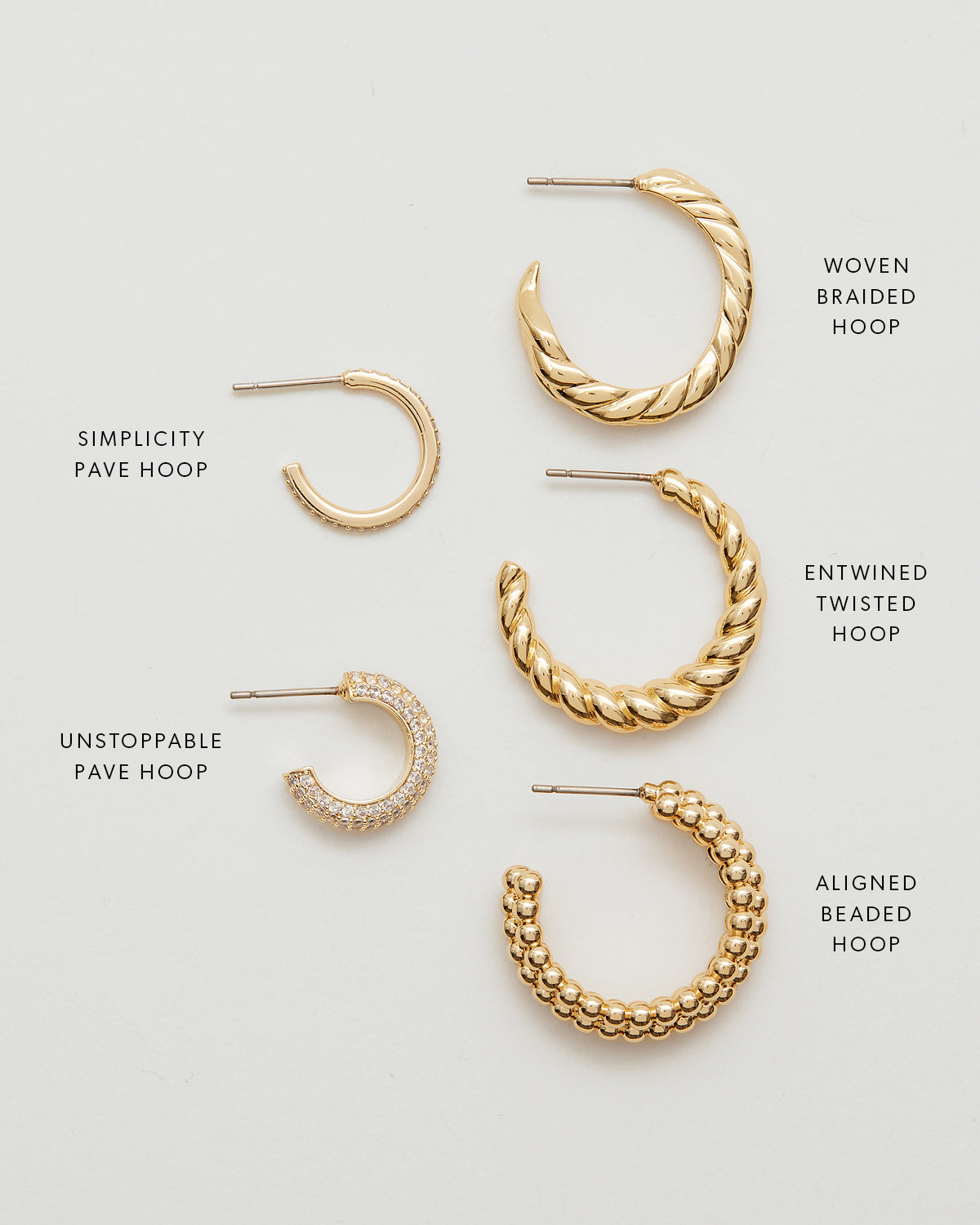 Bryan Anthonys Layers Of You Gold Hoop Size Comparison