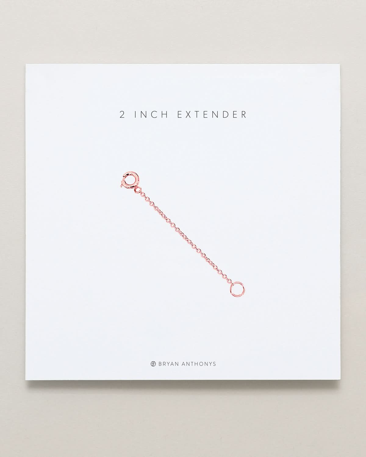 bryan anthonys 2 inch necklace extender rose gold