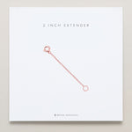 bryan anthonys 2 inch necklace extender rose gold