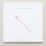 bryan anthonys 2 inch necklace extender rose gold
