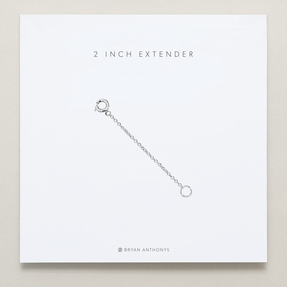 bryan anthonys 2 inch necklace extender silver