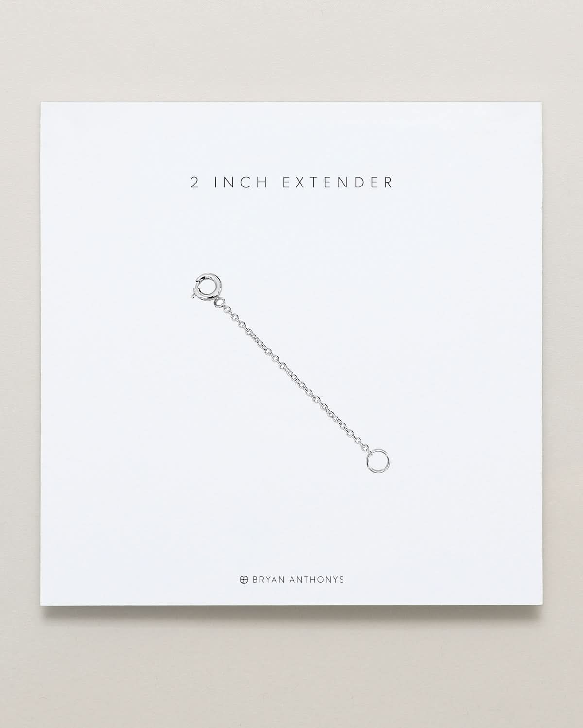 bryan anthonys 2 inch necklace extender silver