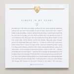 Bryan Anthonys Always In My Heart Gold icon Necklace On Card