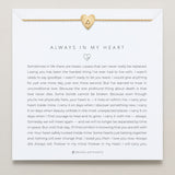 Bryan Anthonys Always In My Heart Gold icon Necklace On Card