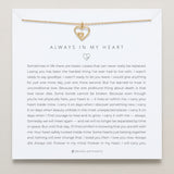 Bryan Anthonys dainty always in my heart memorial death necklace 14k gold