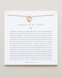 Bryan Anthonys dainty always in my heart memorial death necklace 14k gold