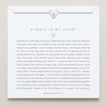 Bryan Anthonys Always In My Heart Silver Icon Necklace On Card