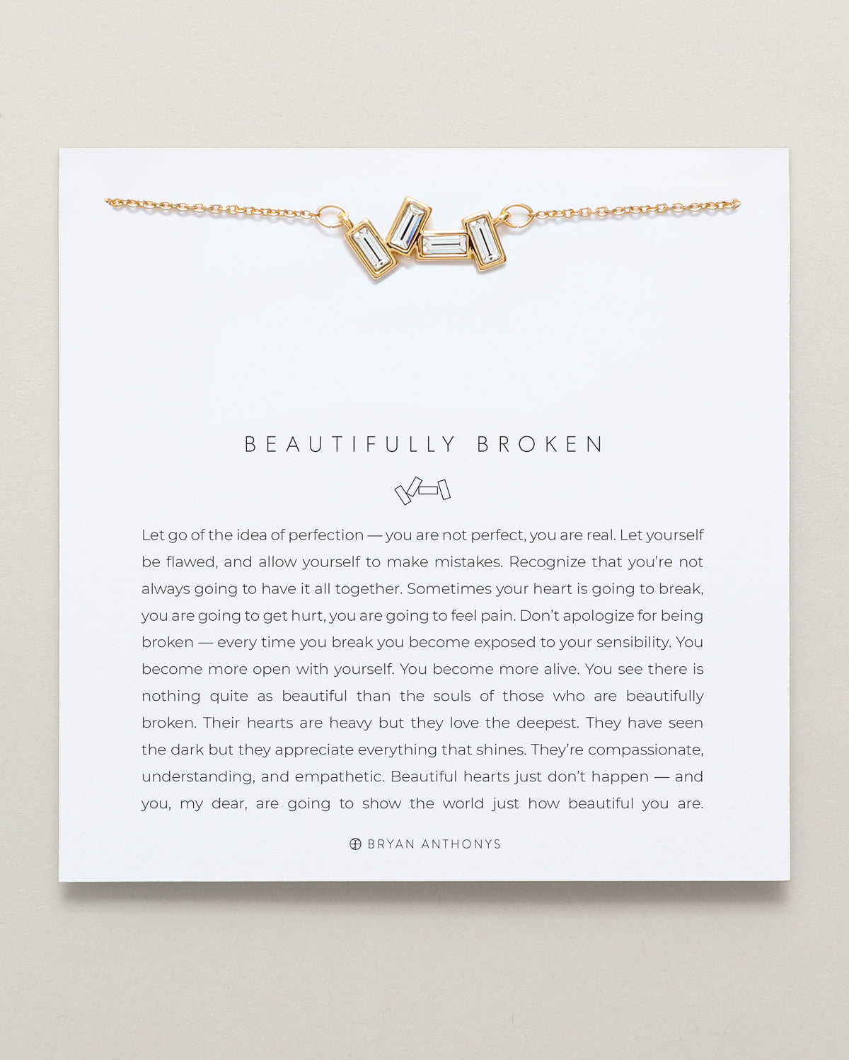 bryan anthonys beautifully broken dainty necklace 14k gold
