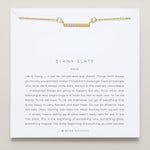 Bryan Anthonys dainty blank slate bar necklace 14k gold