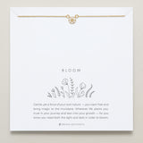 Bryan Anthonys Bloom Gold Clear Dainty Necklace On Card