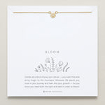 Bryan Anthonys Bloom Gold Yellow Dainty Necklace On Card