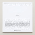 Bryan Anthonys Mom Silver Tennis Necklace On Card
