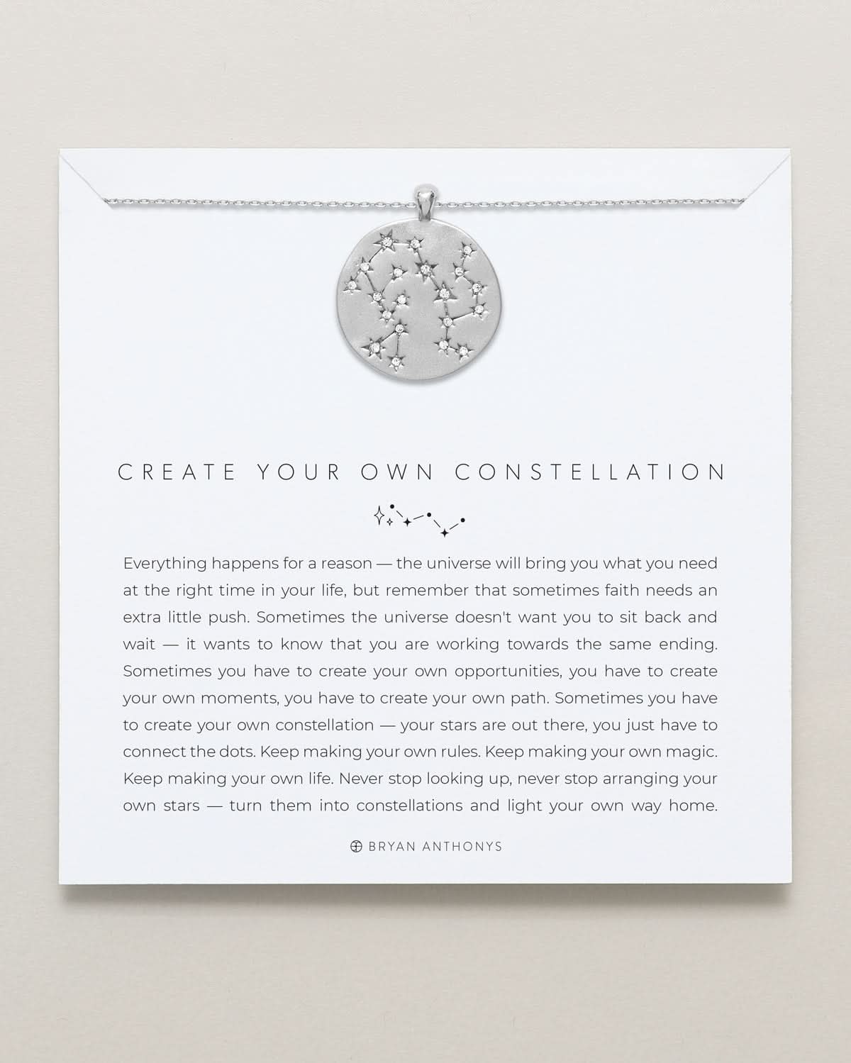Create Your Own Constellation Necklace carded