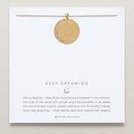 Keep Dreaming Necklace on card