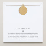 Keep Dreaming Necklace on card