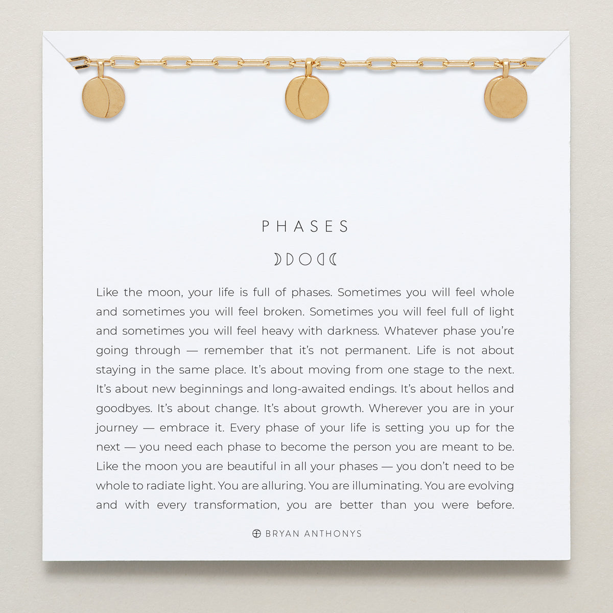 Close-up of Phases Choker in 14k gold finish