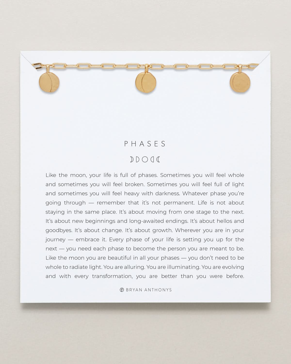 Close-up of Phases Choker in 14k gold finish