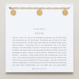 Close-up of Phases Choker in 14k gold finish