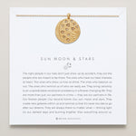Sun Moon & Stars Necklace carded