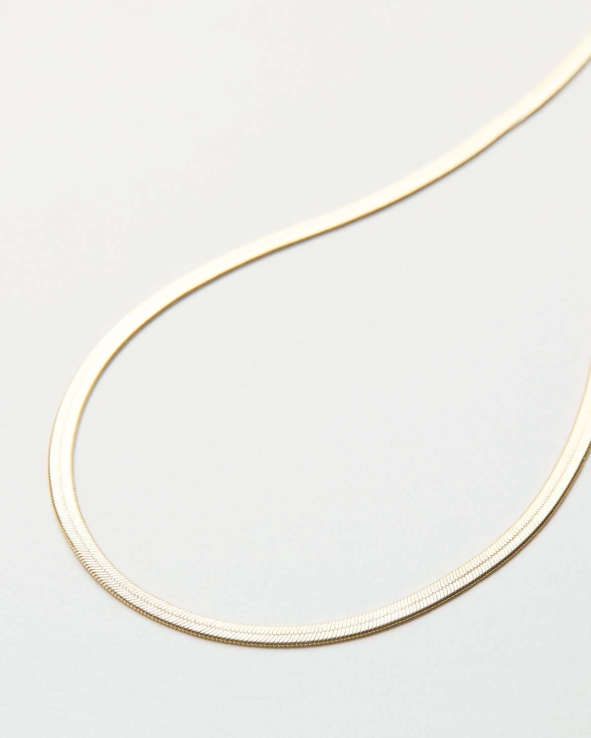 Bryan Anthonys Layers of You Paved Gold Herringbone Chain Necklace Macro