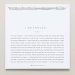 Bryan Anthonys I Am Enough Silver Paperclip Chain Necklace On Card