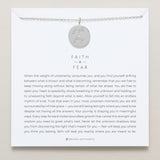 bryan anthonys faith over fear necklace mindful messages silver