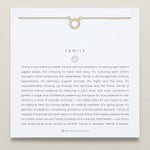 Bryan Anthonys Family Gold Necklace On Card